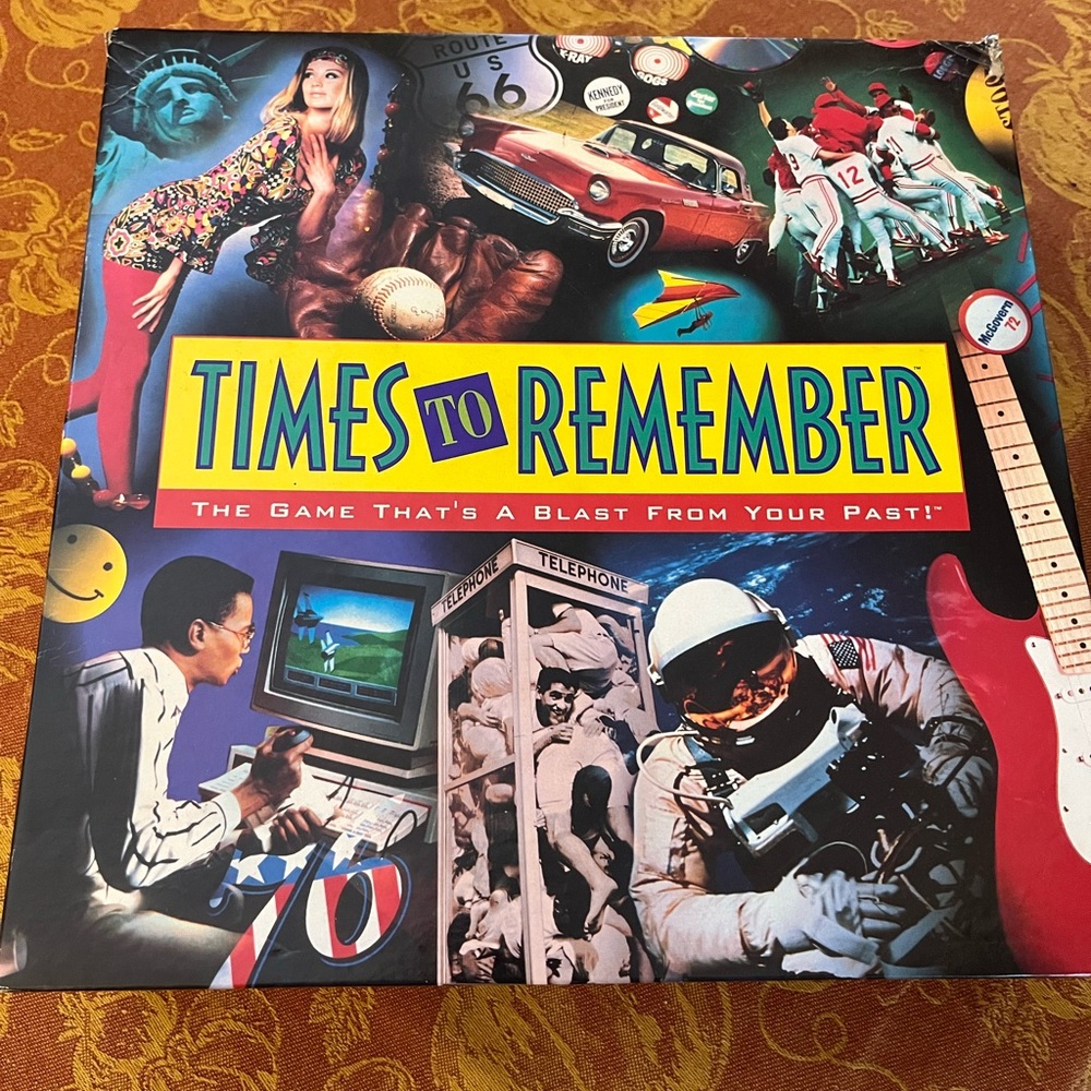 NWOT.. Times to Remember Nostalgic Board Game 1991 never used!!! Box worn
